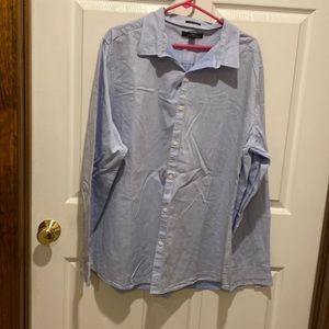 Marc Anthony light blue dress shirt long sleeve with very small pattern